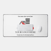 Aangepaste Business Branded Logo QR Scan Code Teks Bureaumat (Keyboard & Muis)