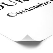 Aangepaste Business Branded Logo QR Scan Code Teks Foto Afdruk (Hoek)