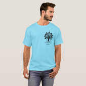 Aangepaste Business Branded Logo QR Scan Code Teks T-shirt (Voorkant volledig)