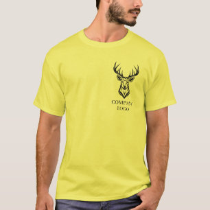 Aangepaste Business Branded Logo QR Scan Code Teks T-shirt
