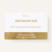 Aangepaste Business Logo Bar Code Medewerker Foto  Badge (Achterkant)