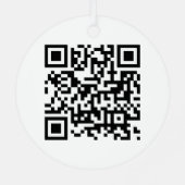 Aangepaste Business Logo Code Eenvoudige Sjabloon Metalen Ornament (Achterkant)