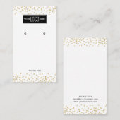 Aangepaste Business Logo Earring Display Visitekaartje (Voorkant / Achterkant)