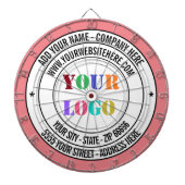 Aangepaste Business Logo en Tekst Business Dart Bo Dartbord (Voorkant)