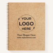 Aangepaste Business Logo Kraft Style Notitieboek (Voorkant)