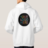 Aangepaste Business Logo Medewerker Personeel | vo Hoodie (Achterkant)