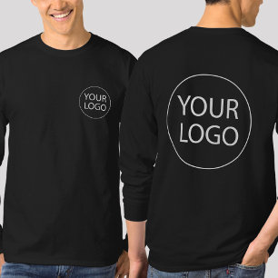 Aangepaste Business Logo Medewerker Personeel   vo T-shirt