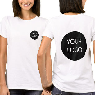 Aangepaste Business Logo Medewerker Personeel vo T-shirt