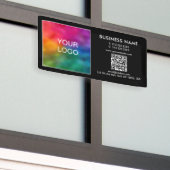 Aangepaste Business Logo QR Code Modern Outdoor Spandoek (Buitenkant Gebouw)