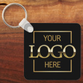 Aangepaste Business Logo & QR Code Promotionele sw Sleutelhanger (Voorkant)