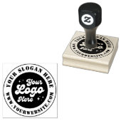 Aangepaste Business Logo Slogan Website Rubberstempel (Gestempeld)