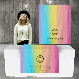 Aangepaste Business Logo Table Runner Banner Rainb Wandkleed