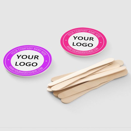 Aangepaste Business Logo Tekst Hand kan kleuren ki Handwaaier (Niet-gemonteerd)