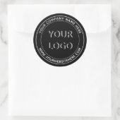 Aangepaste Business Logo Tekst Stickers Kies Kleur (Tas)