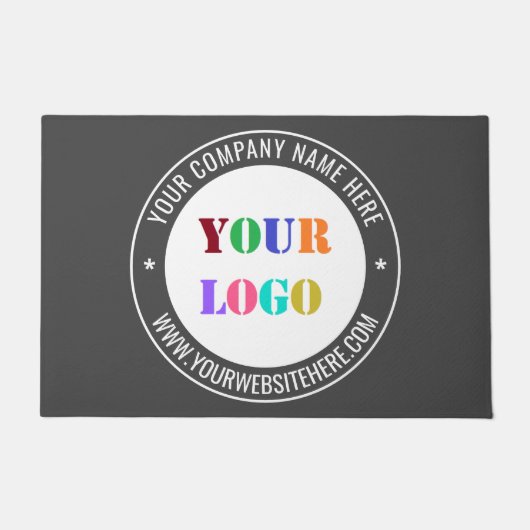 Aangepaste Business Logo-tekstpromotiestuin Deurmat (Voorkant)