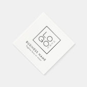 Aangepaste Business Logo & Text Company Event Part Servet (Hoek)