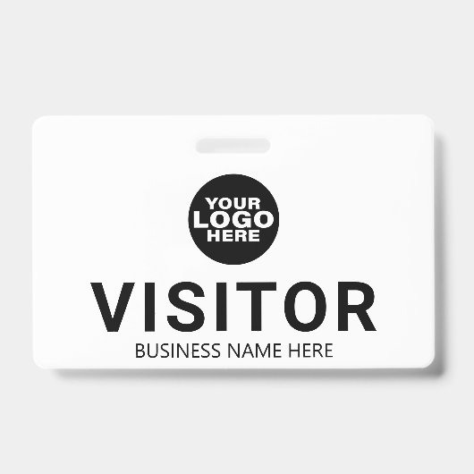 Aangepaste Business Logo Visitor Pass Badge (Voorzijde)