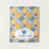 Aangepaste Business Table Runner Banner Bloemen Wandkleed (Voorkant)