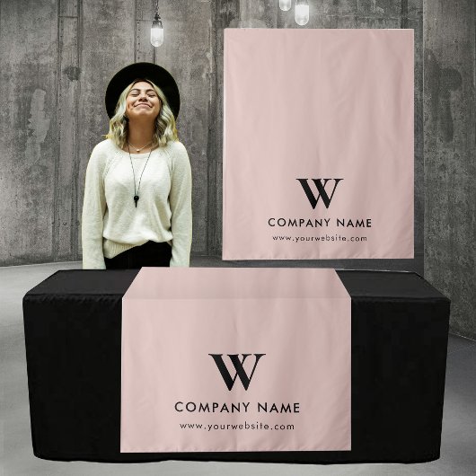 Aangepaste Business Table Runner Banner Modern Pin Wandkleed