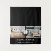 Aangepaste Business Table Runner Banner Onroerend  Wandkleed (Voorkant)
