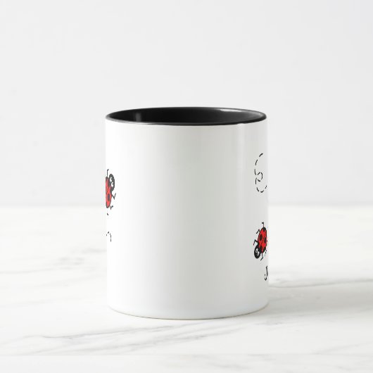 Aangepaste Busy Bumblebee en Ladybird Mok (Midden)