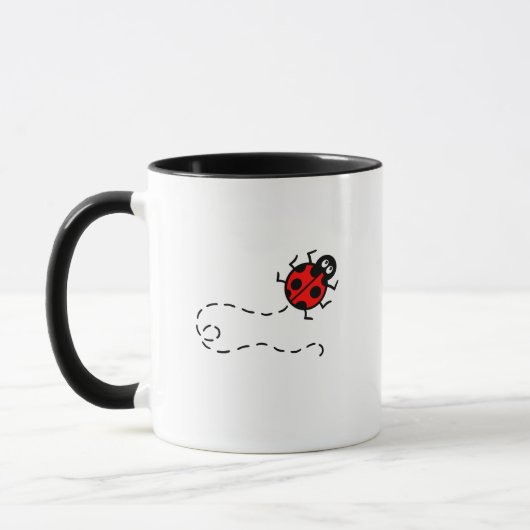 Aangepaste Busy Bumblebee en Ladybird Mok (Links)