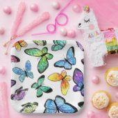 Aangepaste butterflies Design Party Supplies, Papieren Bordje (Feest)