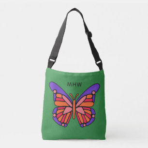 Aangepaste butterfly-monogram-tassen met styling crossbody tas