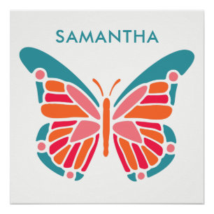 Aangepaste Butterfly-poster Perfect Poster