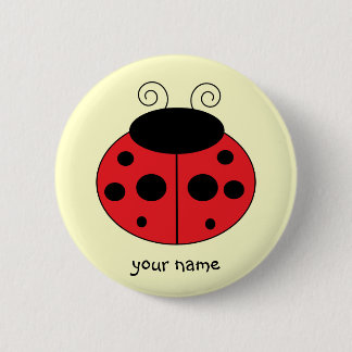 Aangepaste Button Ladybug