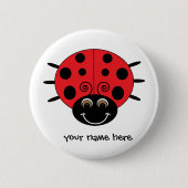Aangepaste Button Ladybug (Voorkant)