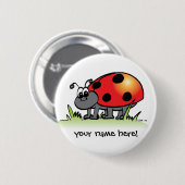 Aangepaste Button Ladybug (Voorkant /achterkant)