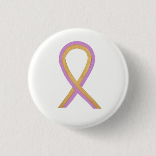 Aangepaste Button roze en goudbewust