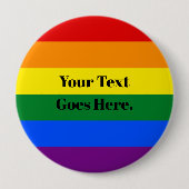 Aangepaste Button voor berichtpride regenboogkleur (Voorkant)