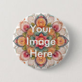 Aangepaste Button voor eigen foto Pinback (Voorkant)