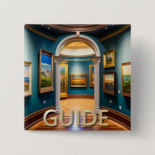 Aangepaste Button voor museumgids (Voorkant)