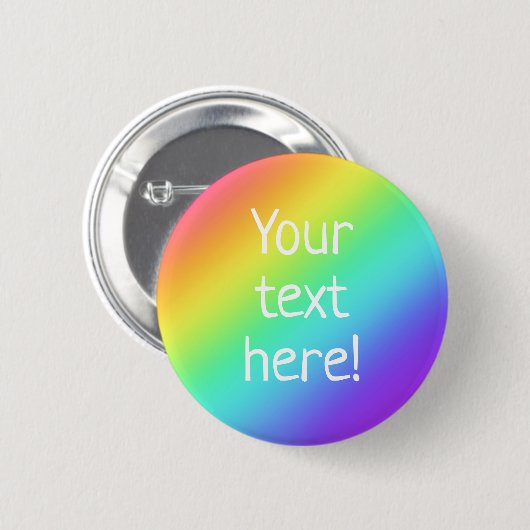 Aangepaste Button voor regenboog (Voorkant /achterkant)
