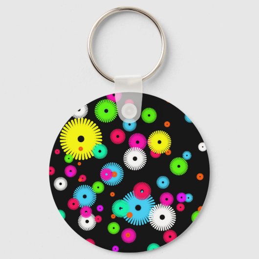 Aangepaste Buttonnen en pincodes op maat Sleutelhanger (Voorkant)