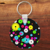 Aangepaste Buttonnen en pincodes op maat Sleutelhanger (Voorkant)