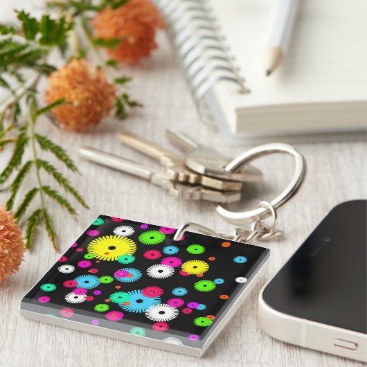 Aangepaste Buttonnen en pincodes op maat Sleutelhanger (Voorkant Rechts)