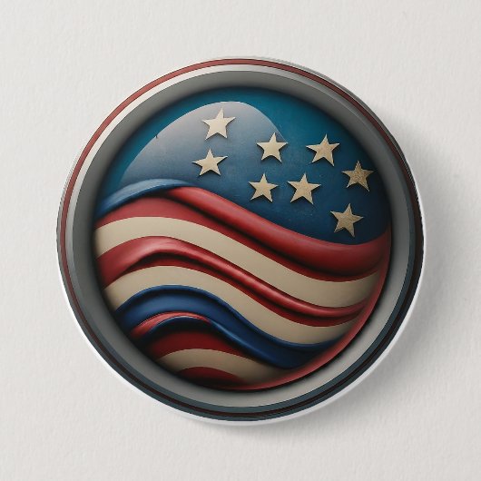 "Aangepaste Buttonnen" Ronde Button 7,6 Cm (Voorkant)