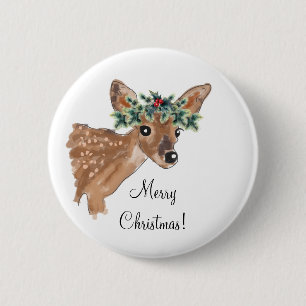 Aangepaste Buttonnen voor kerstfeestdagen Ronde Button 5,7 Cm