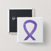 Aangepaste Buttonnen voor lavenaarsbewustzijn Vierkante Button 5,1 Cm (Voorkant /achterkant)