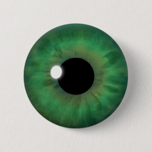 Aangepaste Buttonnen voor roodgroene ogen Iris Eye Ronde Button 5,7 Cm