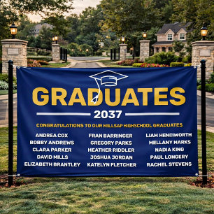 Aangepaste buurt diploma banner