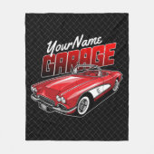 Aangepaste C1 Red Classic Sportkleding uit 1961 Fleece Deken (Voorkant)