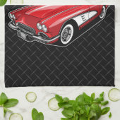 Aangepaste C1 Red Classic Sportkleding uit 1961 Theedoek (Gevouwen)