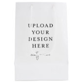 Aangepaste cadeau, 7 x 10 inch medium cadeauzakje (Achterkant)