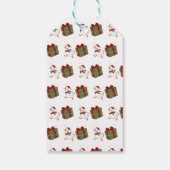 Aangepaste cadeau dief gans Kerstmis Cadeaulabel (Achterkant)