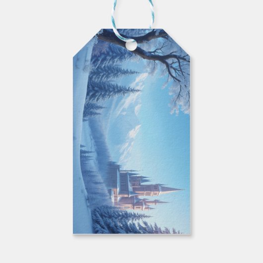 Aangepaste cadeau Labels - Winter Cadeaulabel (Achterkant)